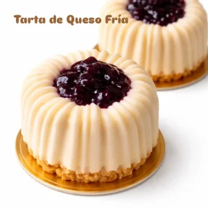 Tarta de queso con arándanos