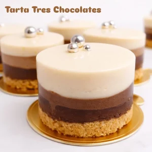 Tarta tres chocolates
