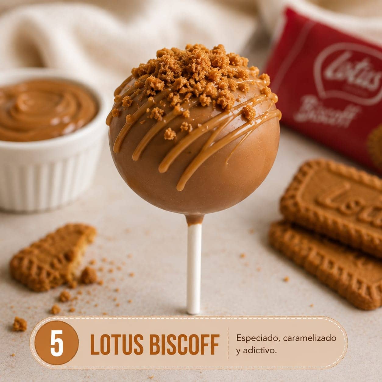 Cake Pop Lotus Biscoff