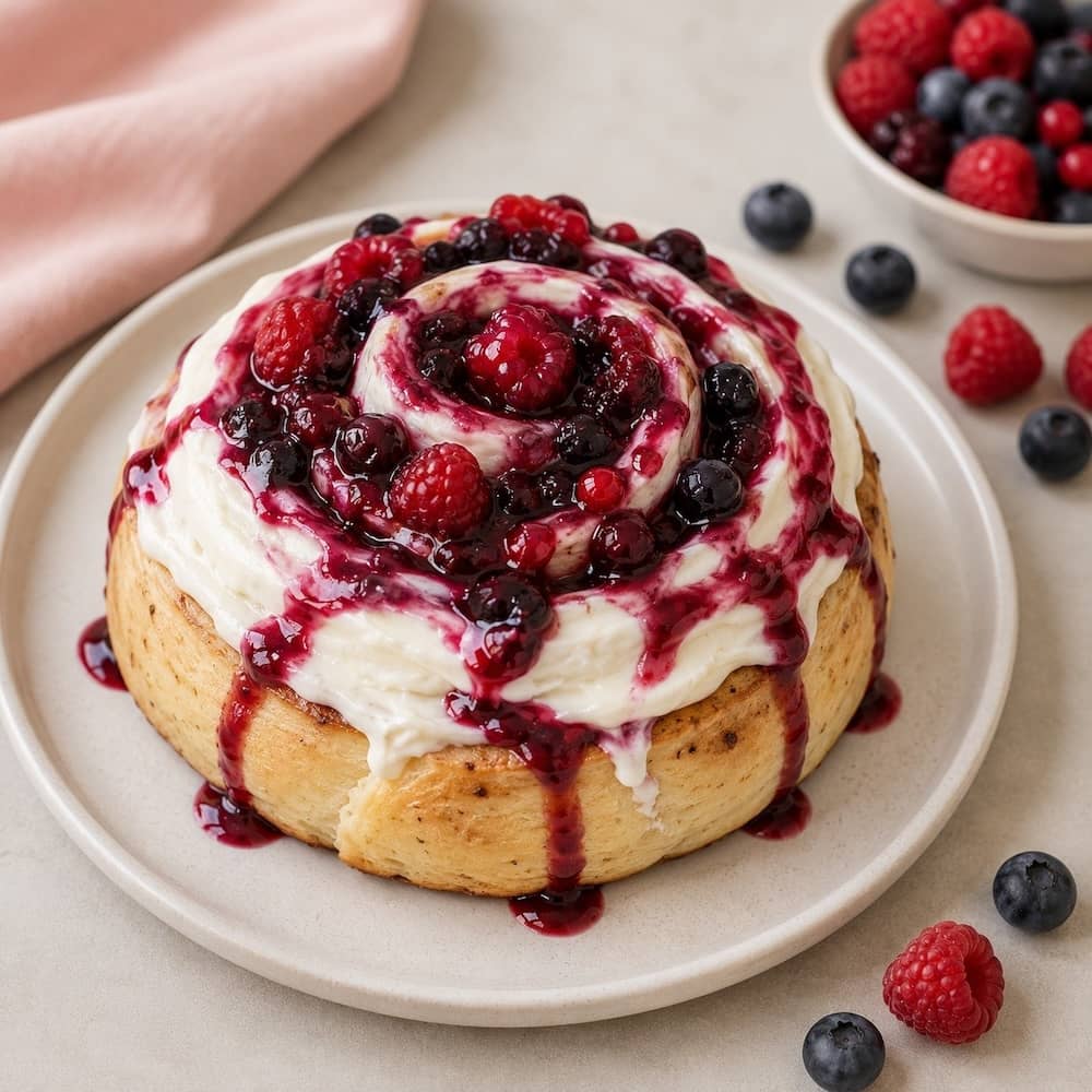Cinnamon Roll Frutos Rojos